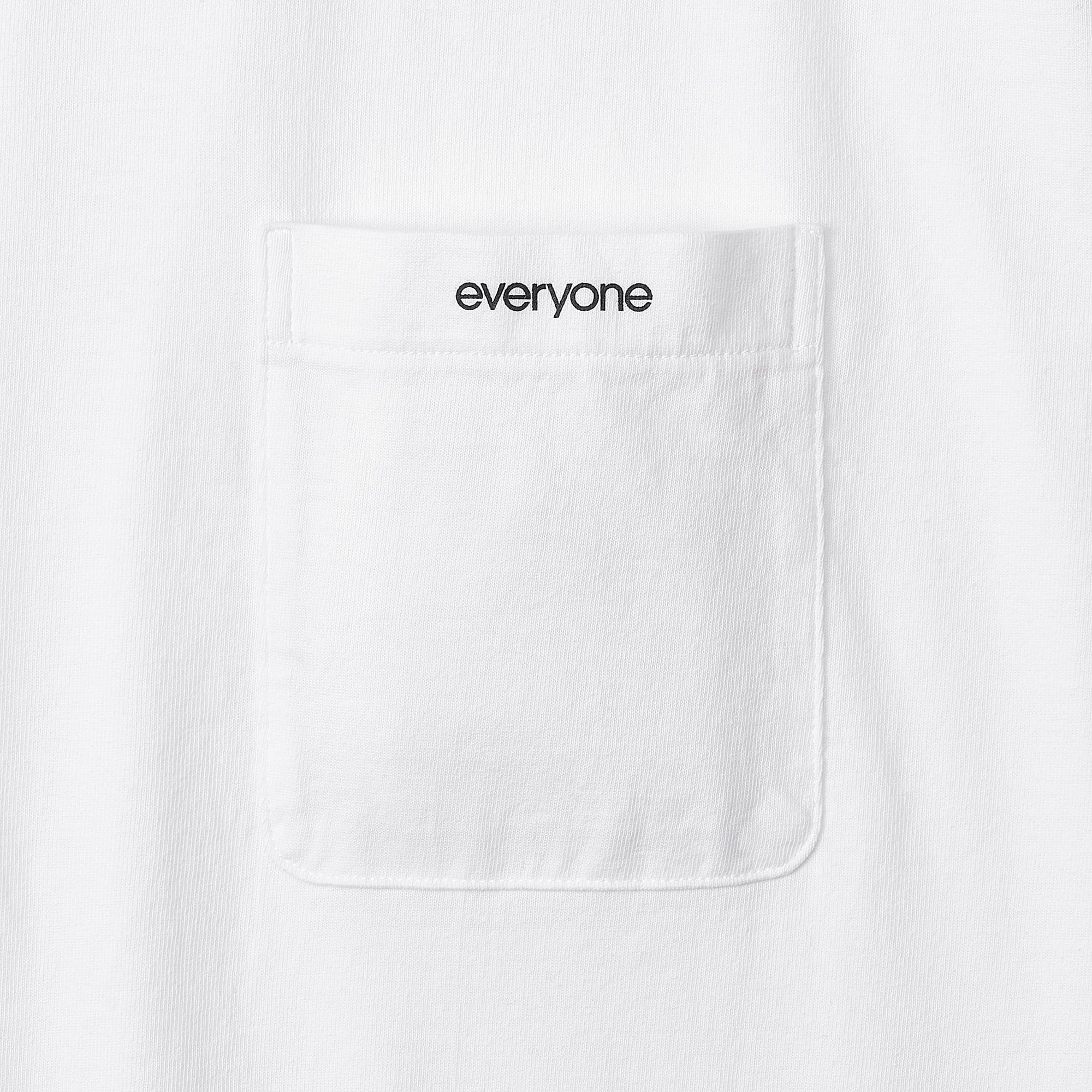 everyone pocket tee shirt (WHITE) Mサイズ 207543fda6951069f10849b33ac990
