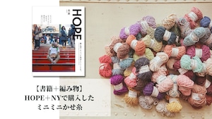【書籍＋編み物】HOPE＋NYで購入したミニミニかせ糸