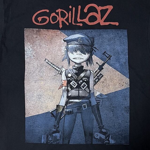 Gorillaz ゴリラズ Tシャツ Cyborg Noodle ヌードル ツアーT バンドT