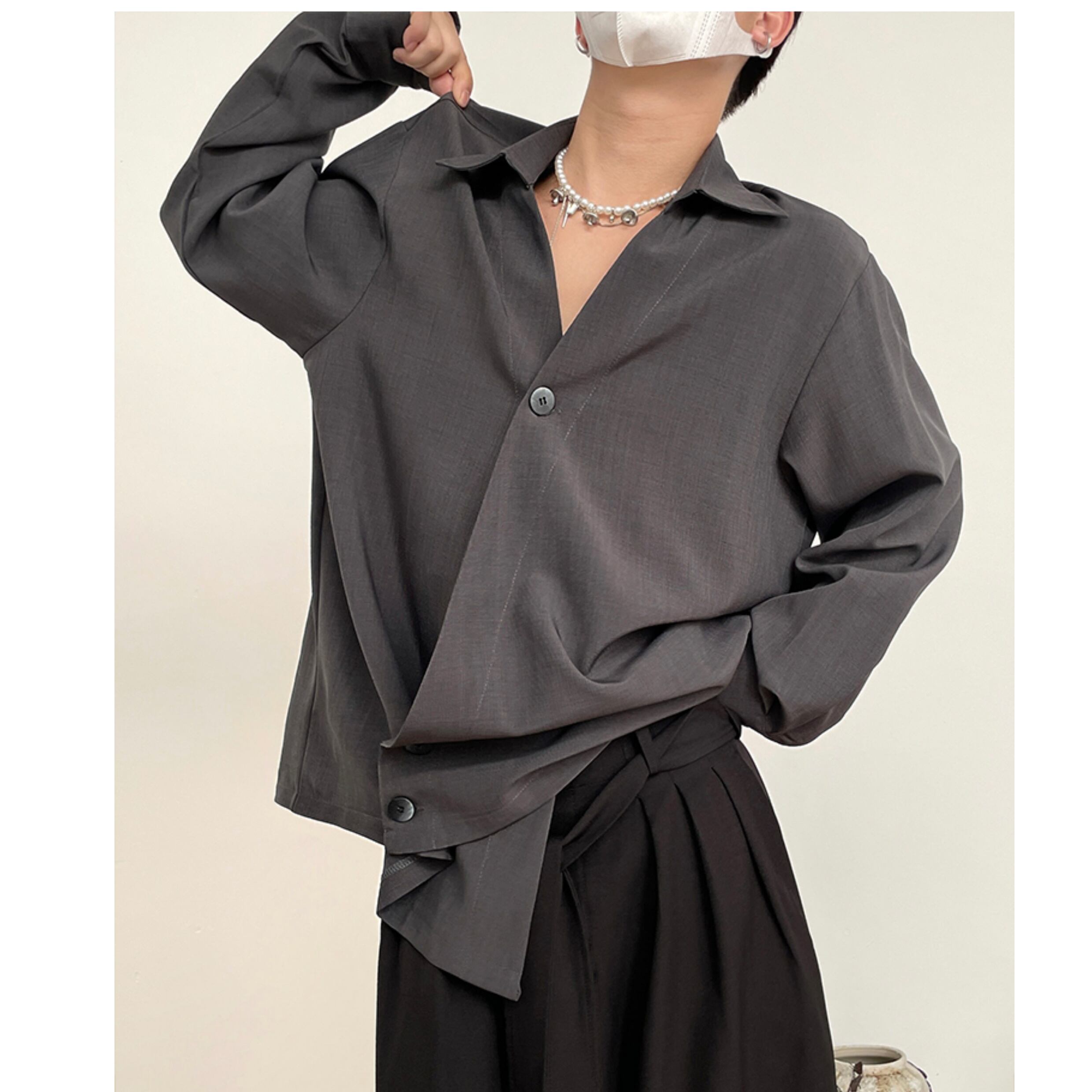 ローブデザインシャツ シャツ 10097