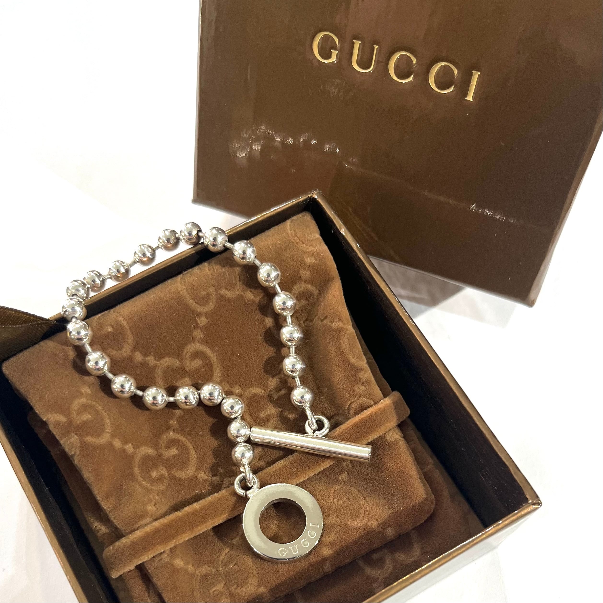 今だけ限定価格【GUCCI】3008 ヴィンテージ ボールチェーン トグル