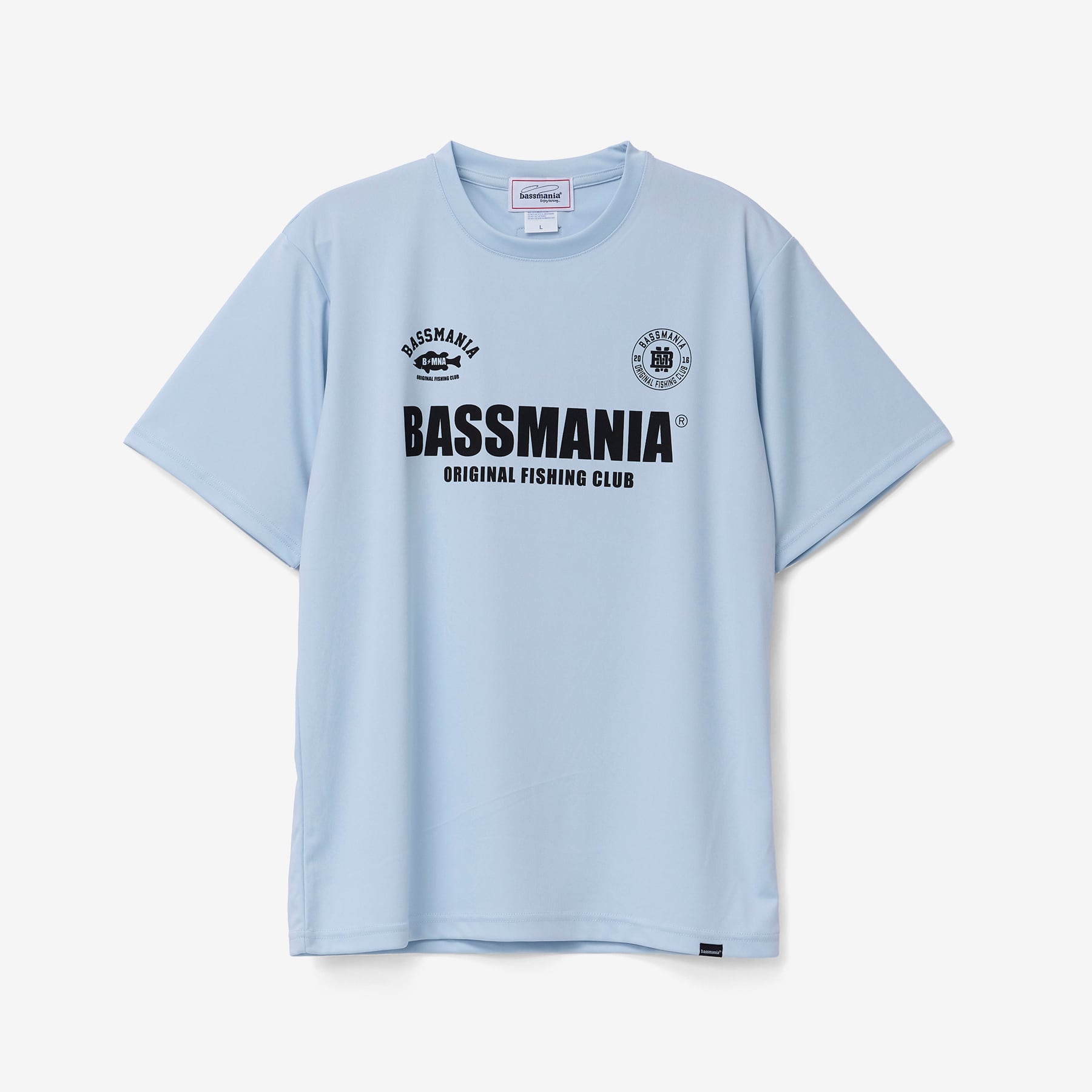 BASSMANIA GAME LOGOドライスムースTシャツ [F.BLU] | bassmania.jp