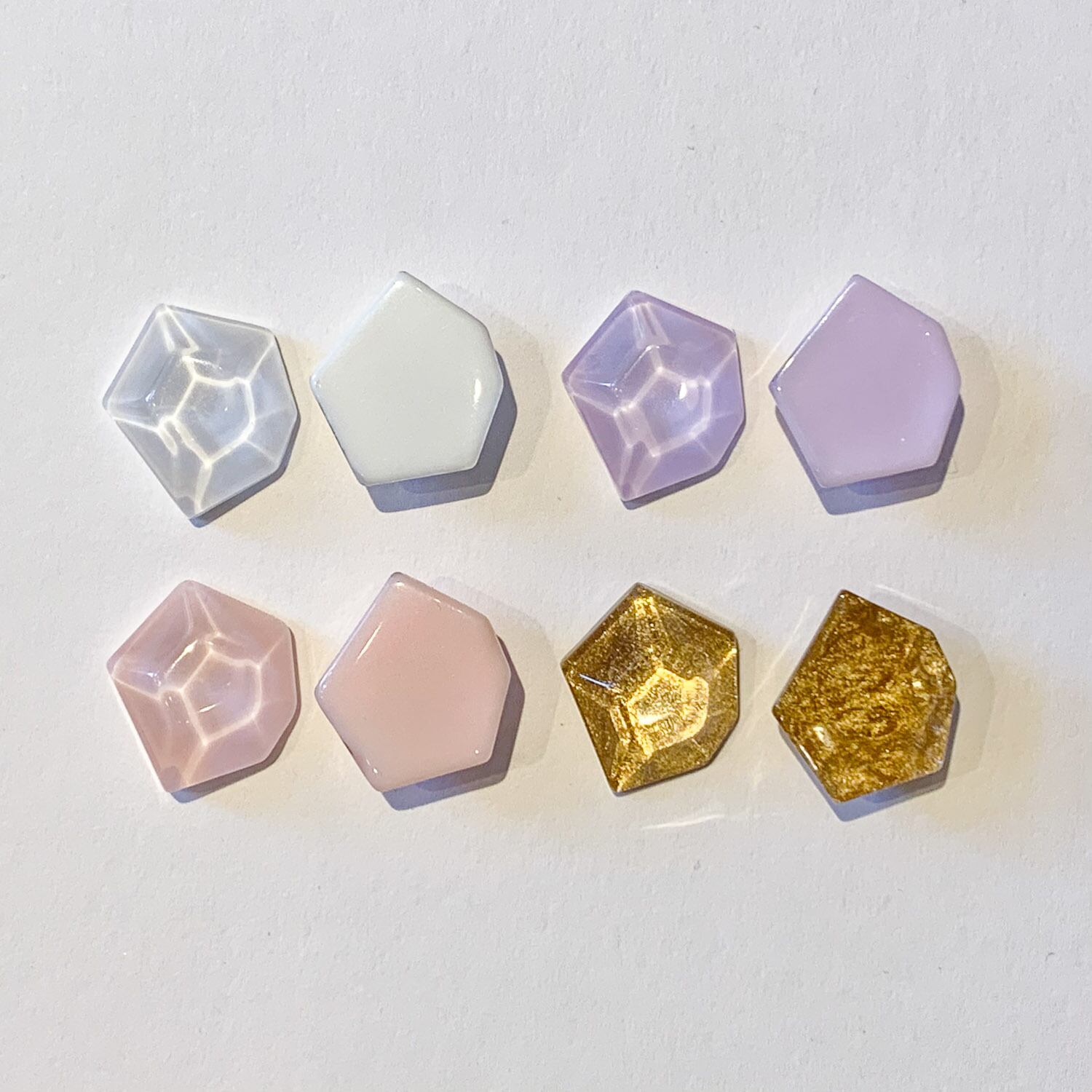 最終入荷〉いびつ六角形水面風カボション | Dua-アクセサリーパーツ