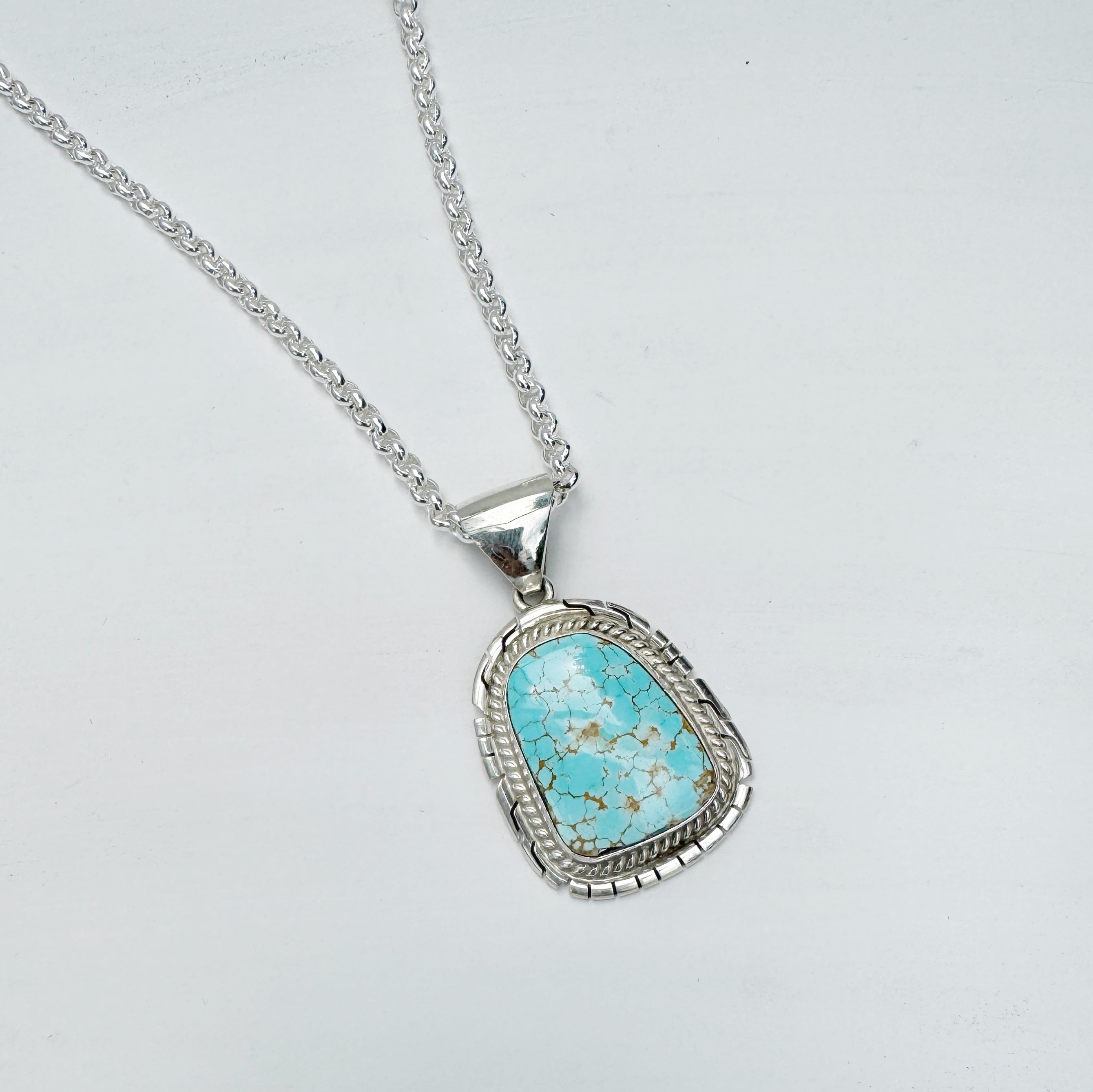 Indian Jewelry 》ナンバーエイト ターコイズ ペンダント 一点物 Indian Jewelry 》ナンバーエイト ターコイズ ペンダント 一点物