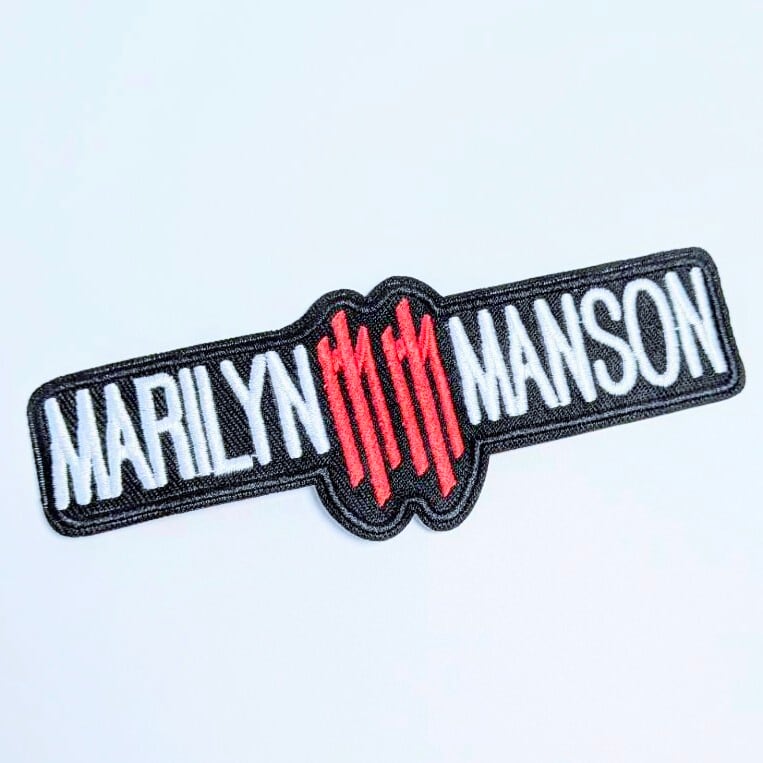 送料無料！ ★刺繍アイロンワッペン★【 マリリンマンソン ( Marilyn Manson)   】 〚アメリカン雑貨 アメトイ〛