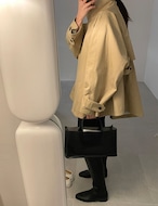 【新作5%OFF・3日間】Merci Half Trench-Coat_2colors