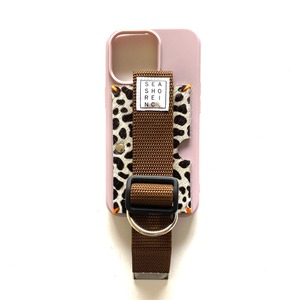 for iPhone【 animal 】sand pink × brown