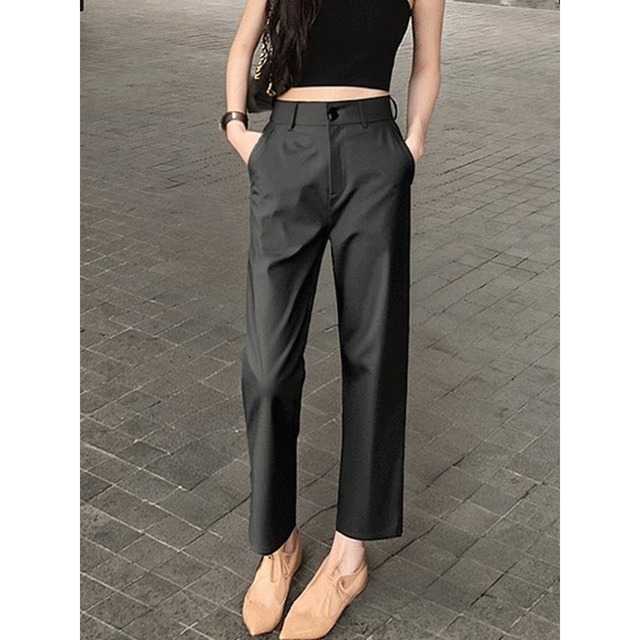 ハイウエストクロップド パンツ／2col　M03023