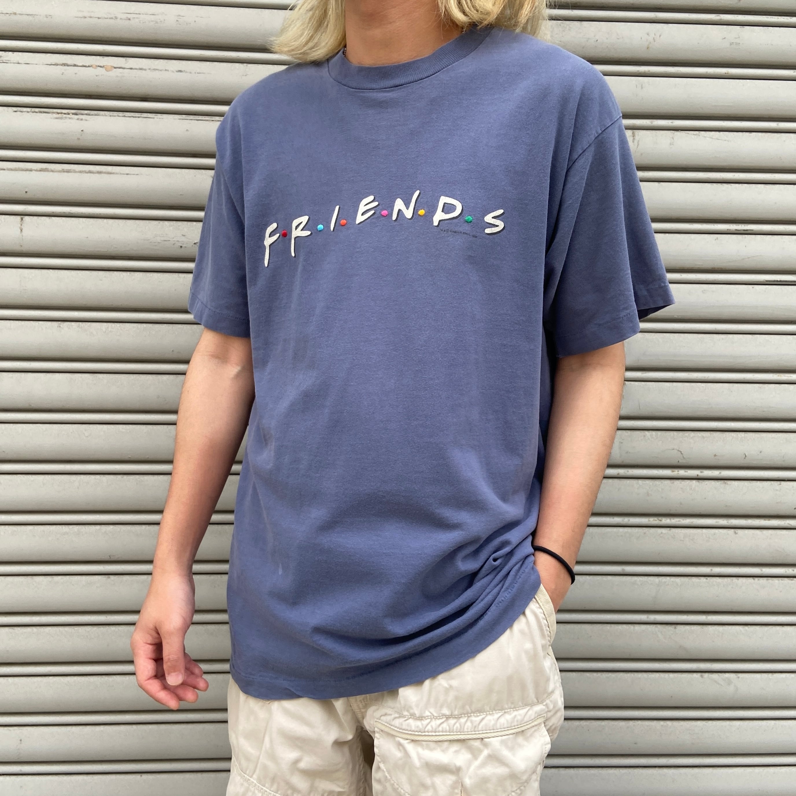 90s USA製 FRIENDS フレンズ ドラマ プリントTシャツ 紺 L | 古着屋 Uan