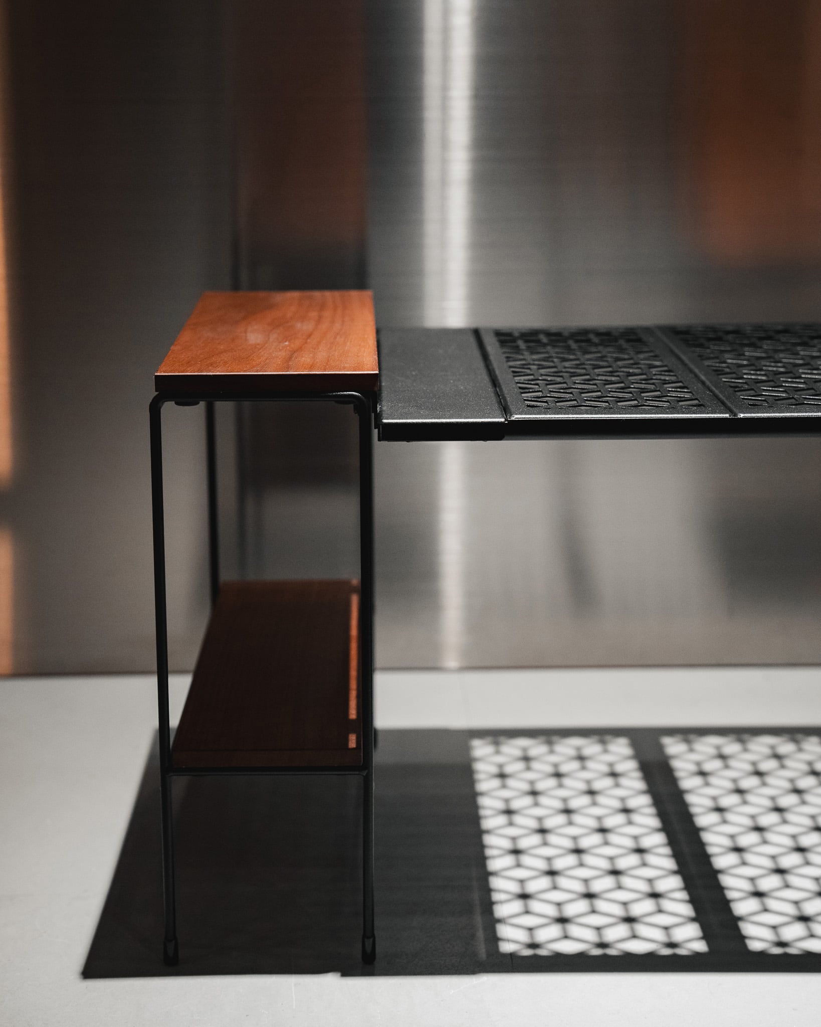 CAMP GEEKS ウォールナット×レーザー天板&スタンドセット camp geeks