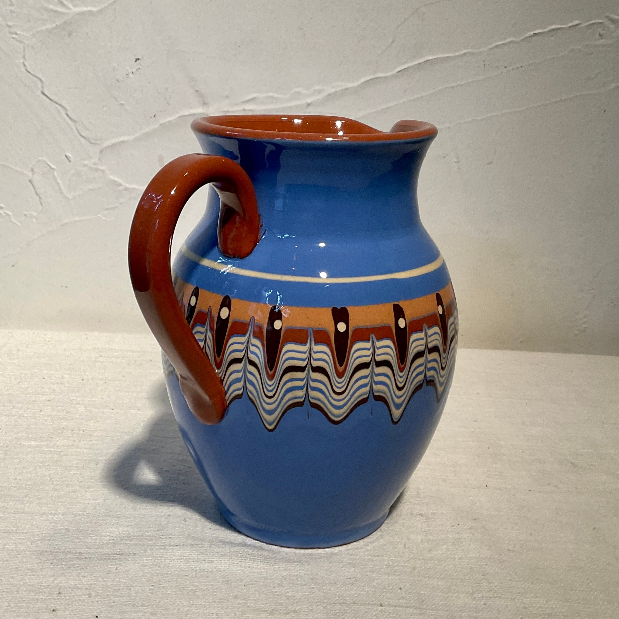 ☆ドマン 陶器製葉とドングリ装飾ピッチャー ARABIA Kissa Pitcher KL-3（2.5L）アラビア キッサ ピッチャー KL-3
