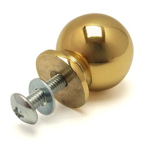 【在庫処分】和気産業(Waki Sangyo) FURNITURE HARDWARE 真鍮つまみ ゴールド 幅22×奥行26mm IK-256