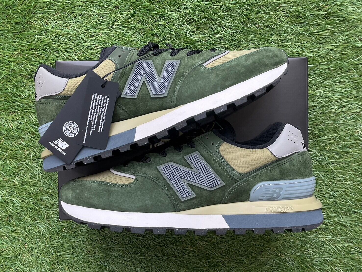 NEW BALANCE × STONE ISLAND 574 LEGACY DARK GREEN U574LGIL 29㎝ D 
