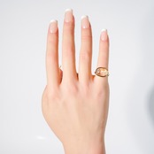 【9号-B】オーラクォーツ リング