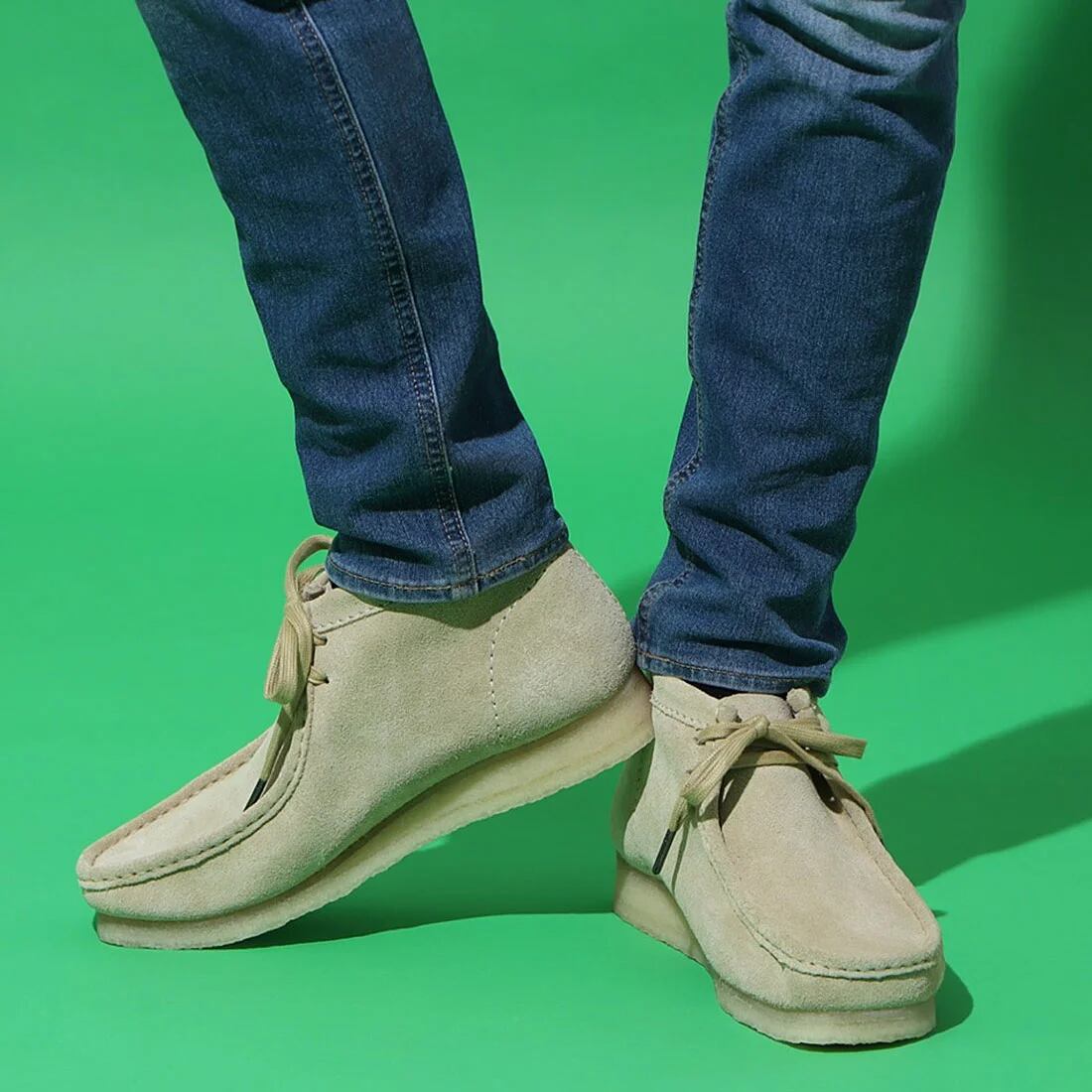 CLARKS (ｸﾗｰｸｽ) - WALLABEE BOOT (ﾒﾝｽﾞ ﾜﾗﾋﾞｰﾌﾞｰﾂ) Maple Suede