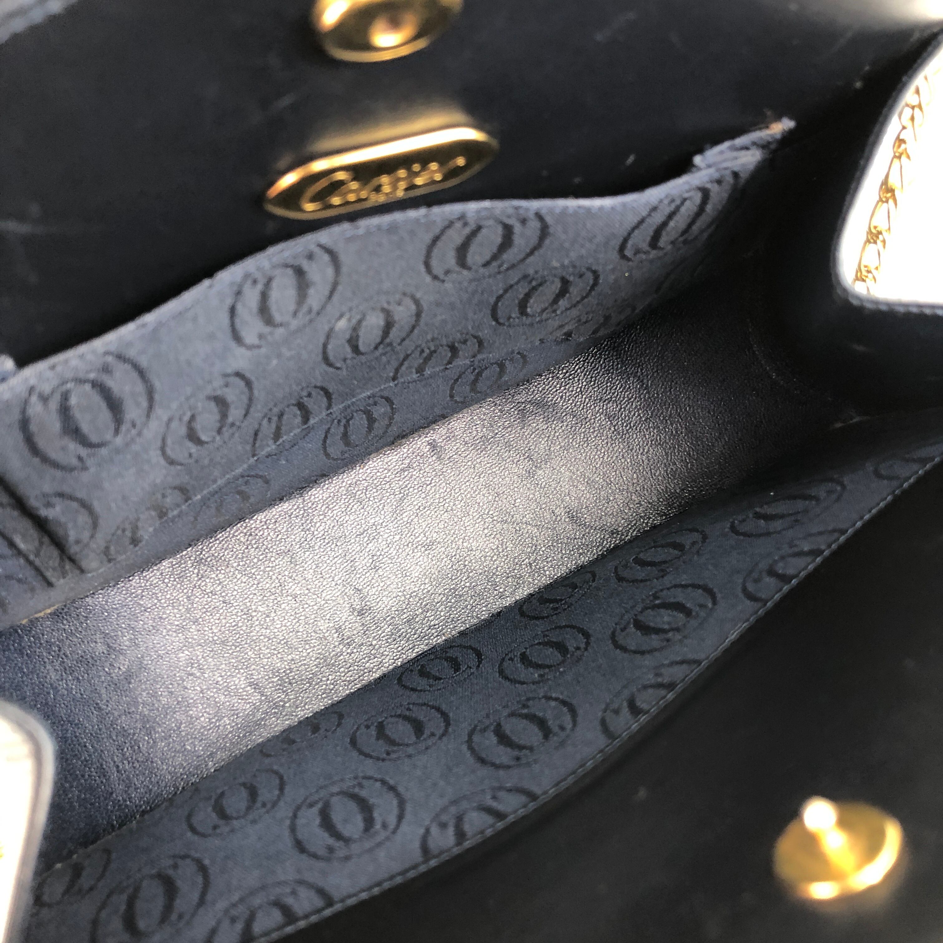 Cartier カルティエ サファイアライン ショルダーバッグ ネイビー