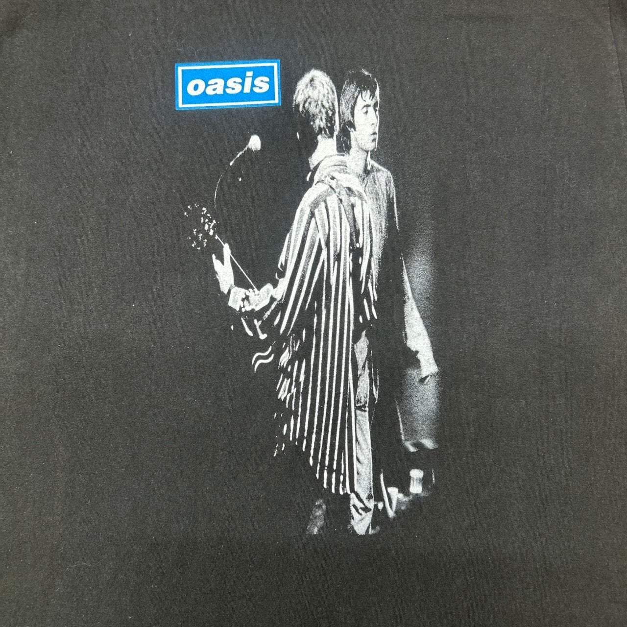 Oasis リアム・ギャラガー フォトプリント Tシャツ ブラック Lee Fits