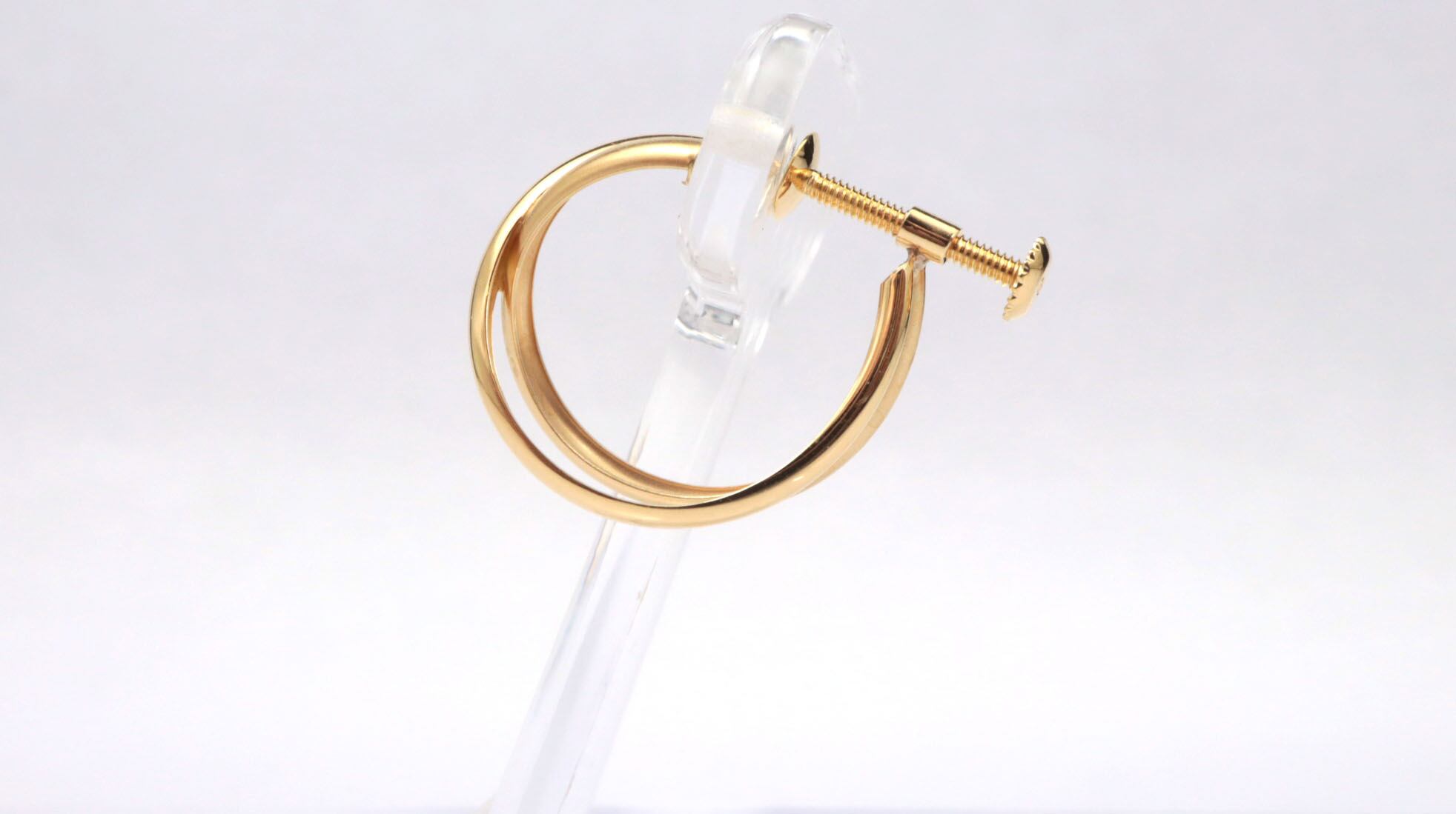 K18 イヤリング K18 イヤリングワイヤーバネ ブラ シリコン付 - アサオ工芸