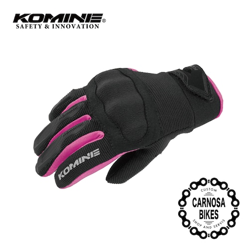 【KOMINE】RGK-006 Protect Kids Mesh Gloves [ライドメッシュグローブ-アレシアプロテクトキッズメッシュグローブ] Pink キッズ用