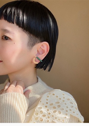 corchea / cube  pierce【silver lake blue】