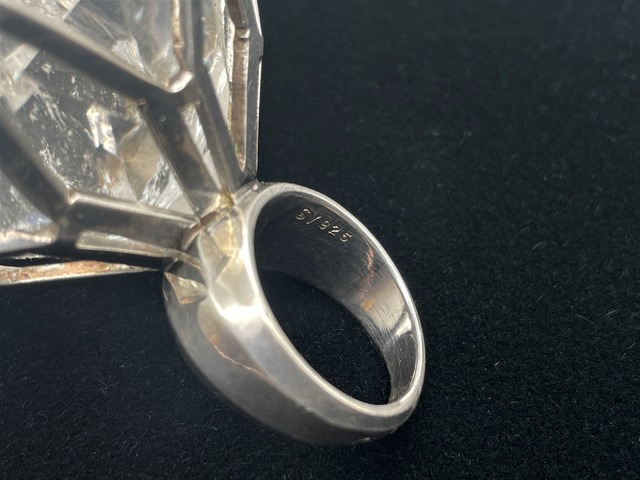 シルバーリング925（レインボークォーツ）