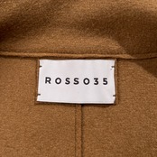 ROSSO35 ロッソ トレンタチンクエ サイドニット切替 ウール ジャケット ショート コート サイズ 42 /キャメル×オレンジ/イタリア製