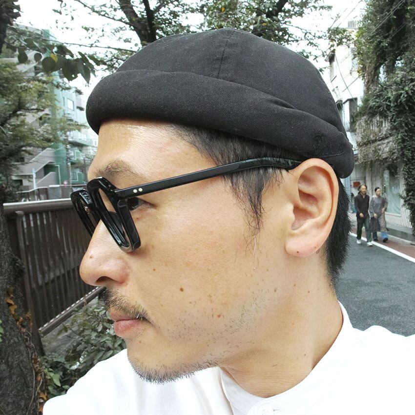 NATIVE SONS / OTIS / Black ブラック 多角形 セルフレーム 黒縁メガネ