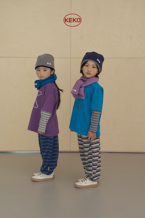 KEKO［取寄］multy stripe pants 26autumn K멀티줄PT