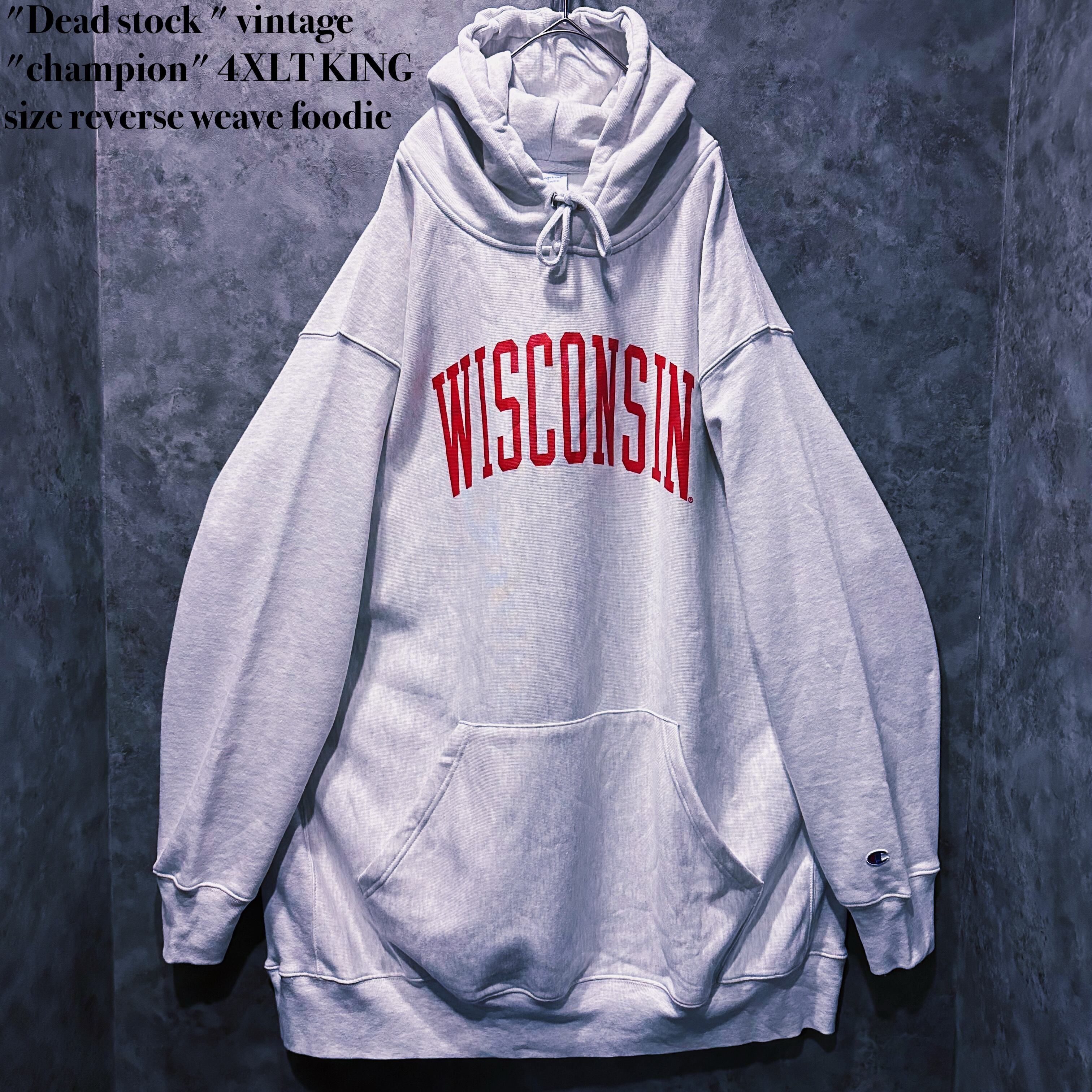 【doppio】"Dead stock " vintage "champion" 4XLT KING size reverse weave foodie