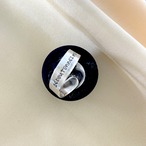 ファッションリング　半球体黒地金メッシュ ユニセックス サイズ17号〜 12ACch17-3