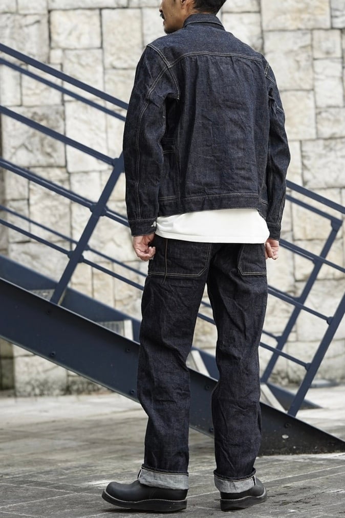 SASSAFRAS(ササフラス) /RESTOCK Fall Leaf R Pants -Indigo- | Signs