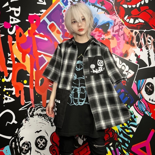 胸ポケット付きチェックシャツ【UNISEX】