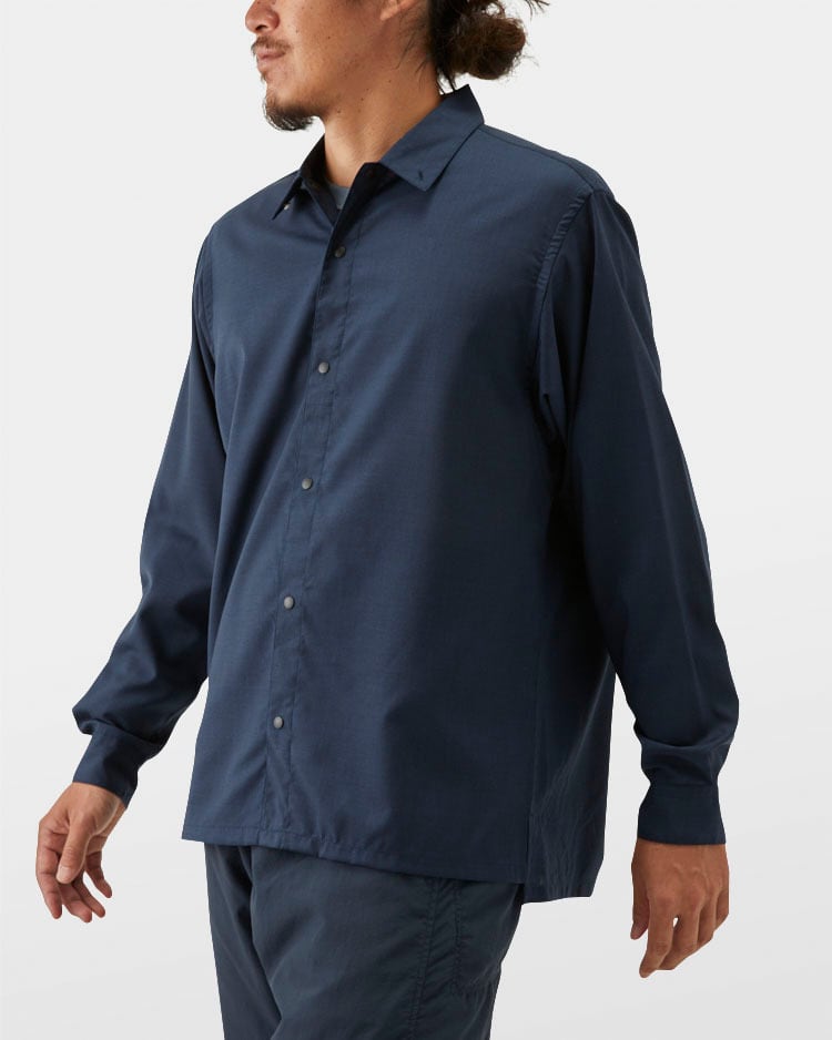 山と道 UL SHIRT シャツ Indigo インディゴ - シャツ