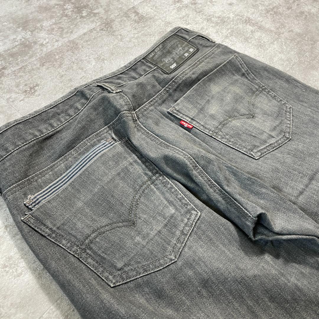 W30 L30】 usa levi's 先染ブラック リーバイス 569 デニムパンツ 00s