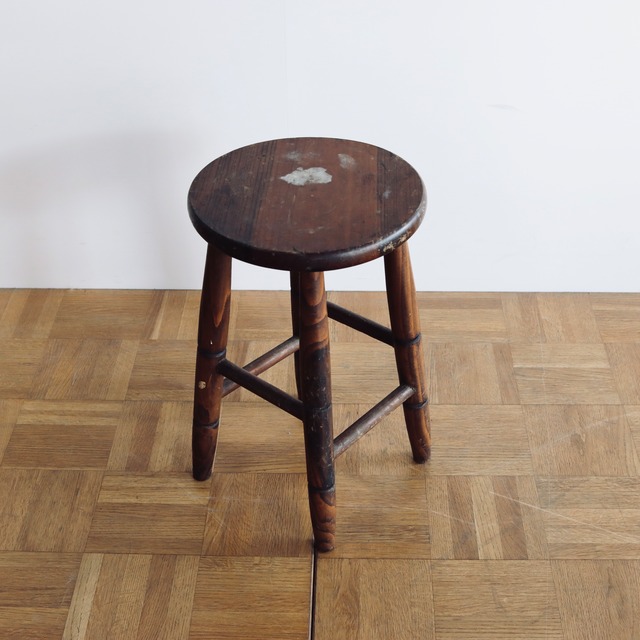 Vintage Wodden stool  木のスツールA