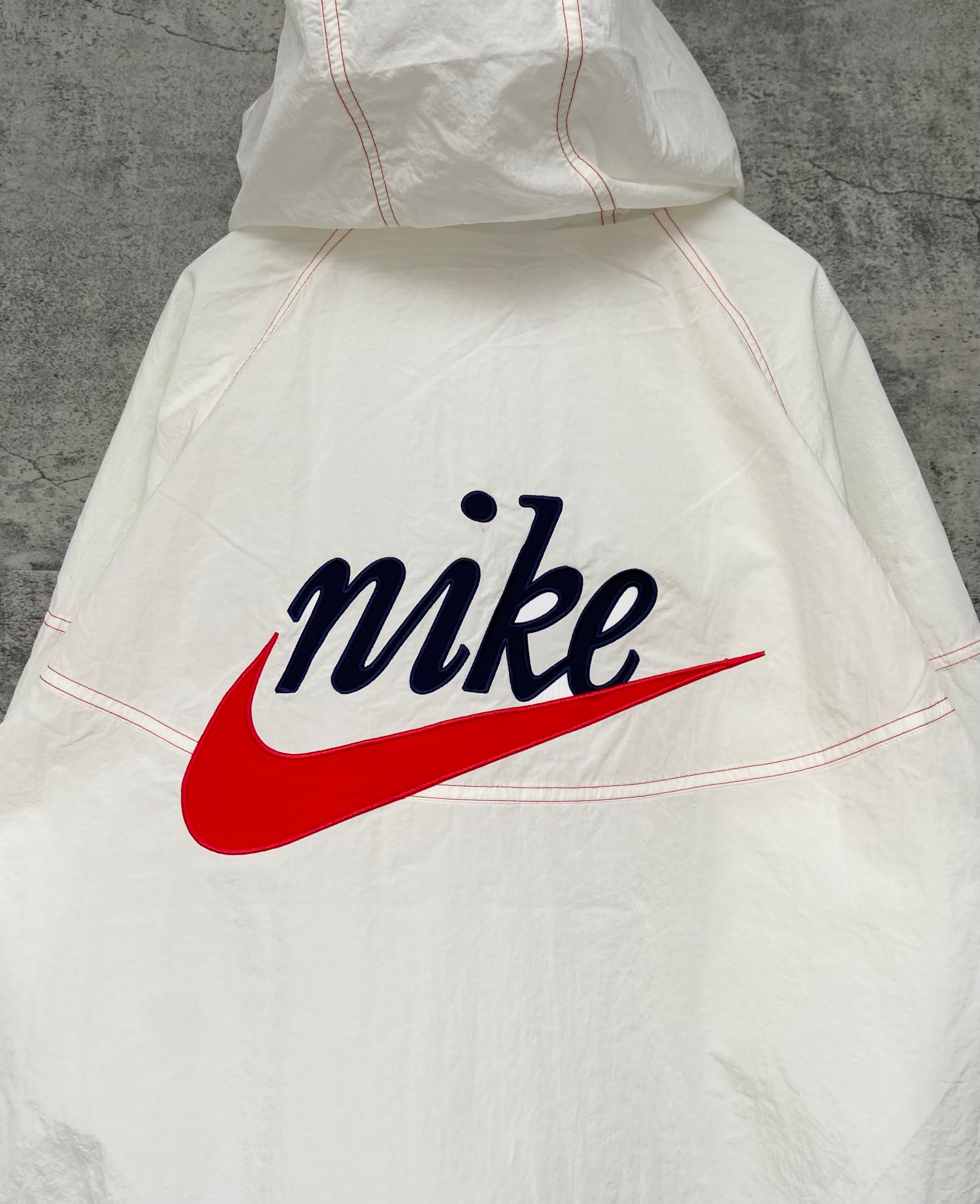 90s NIKE 背ロゴ 筆記体 ナイロン ジャケット ビンテージ