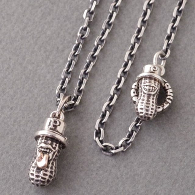 MEDIUM BERO PEANUTS SILVER ＋　ALL SILVER CHAIN