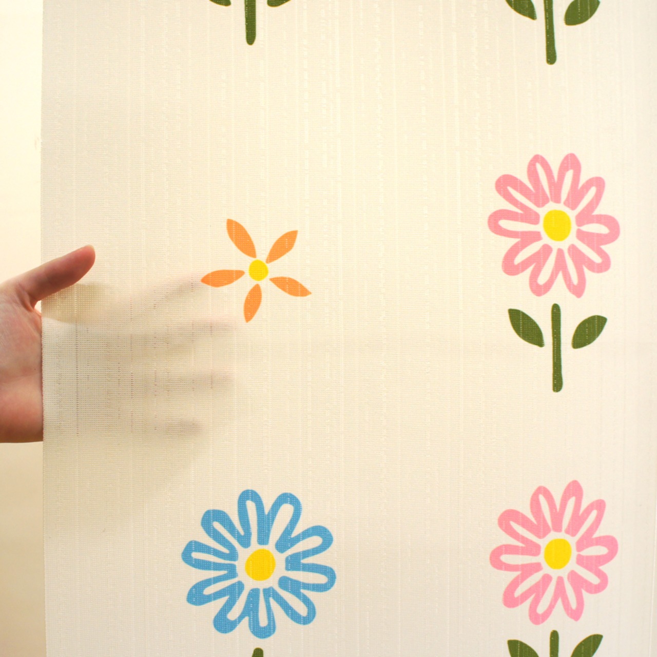 【受注生産】 のれん ファンシーフラワー 幅85ｘ丈150cm