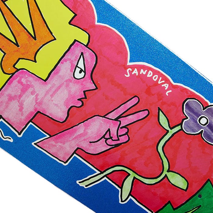 KROOKED クルキッド スケボー デッキ SANDOVAL PEACE SIGN 9.81inch
