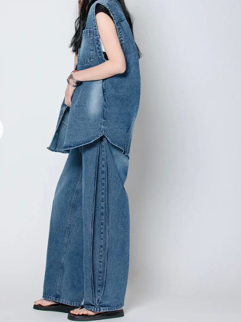 30%OFF】YENN(イエン) SIDE PLEATED DENIM PANTS サイド プリーテッド
