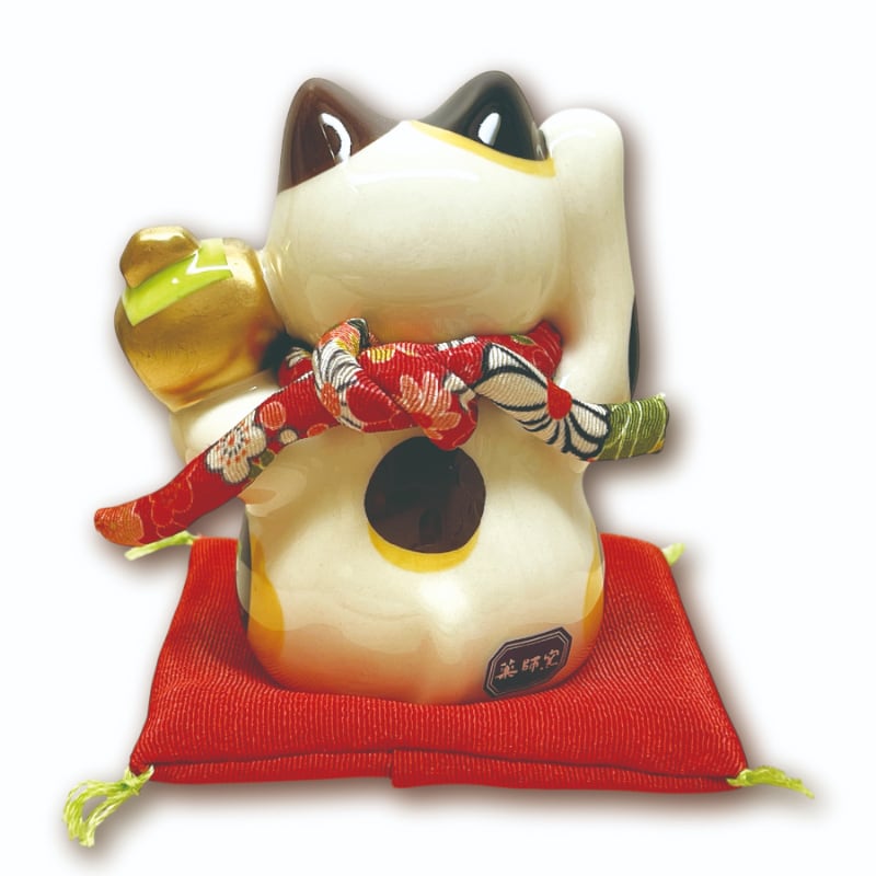 招福大開運招き猫 置物 薬師窯 | 5291ban
