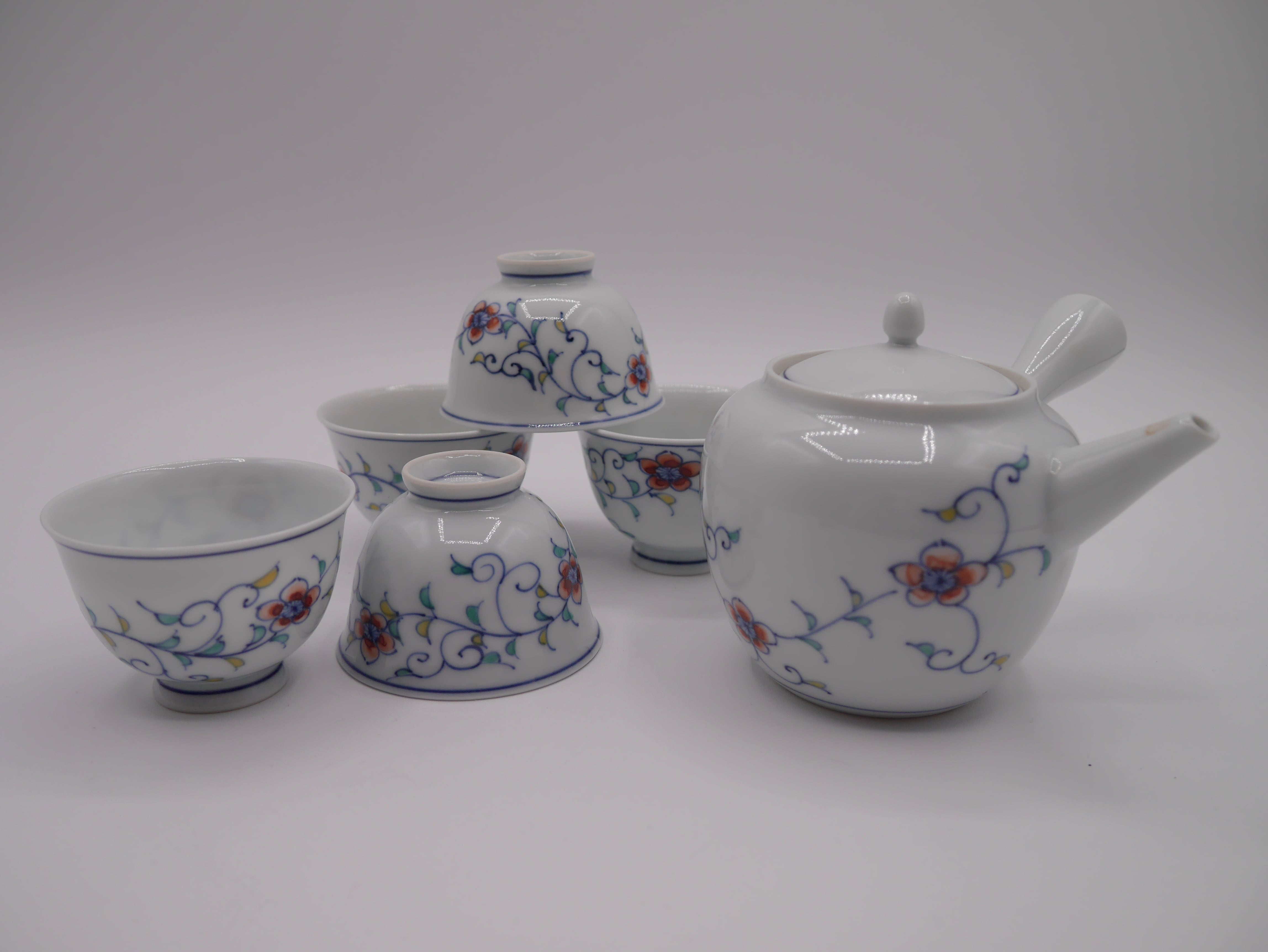 a236 急須 砂金袋 染付 三代 清昌茶道具煎茶煎茶道具古物