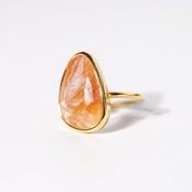 【15号】レッドルチルクォーツ リング