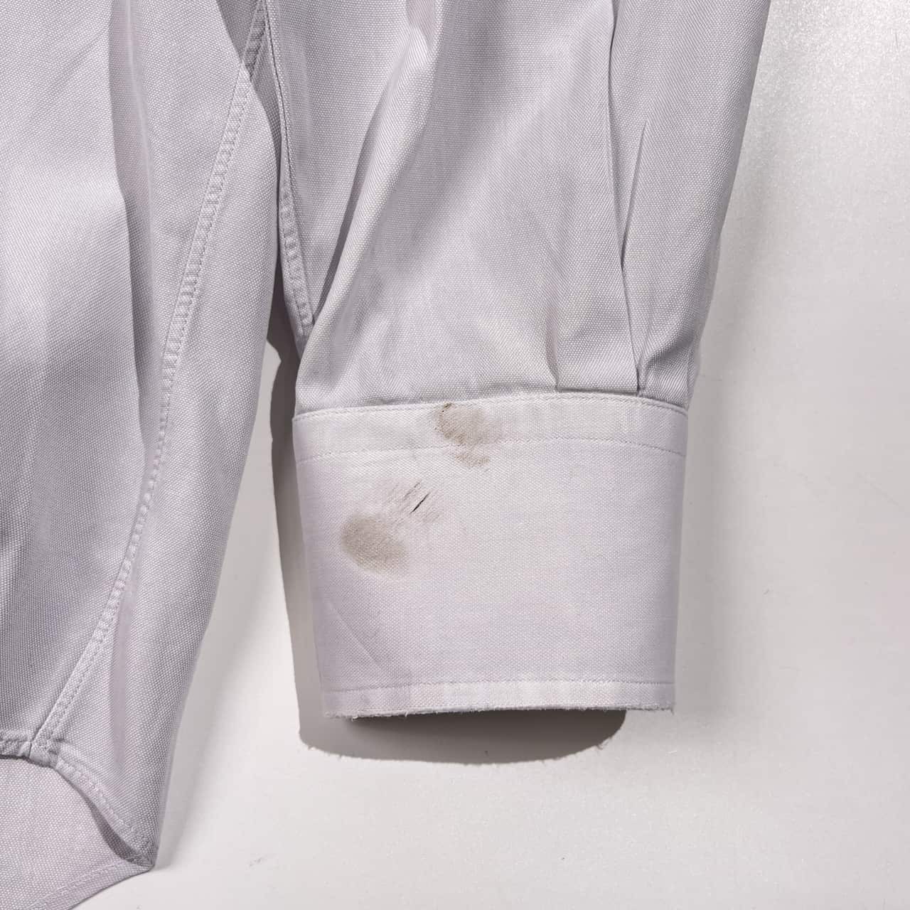 Maker's Shirt 鎌倉 メーカーズシャツ スリムフィット ワイドカラー 長袖 ワイシャツ ドレスシャツ 16-331/2 /ライトグレー系 メンズ