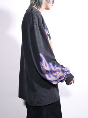 poison girl graphic oversize l/s tee