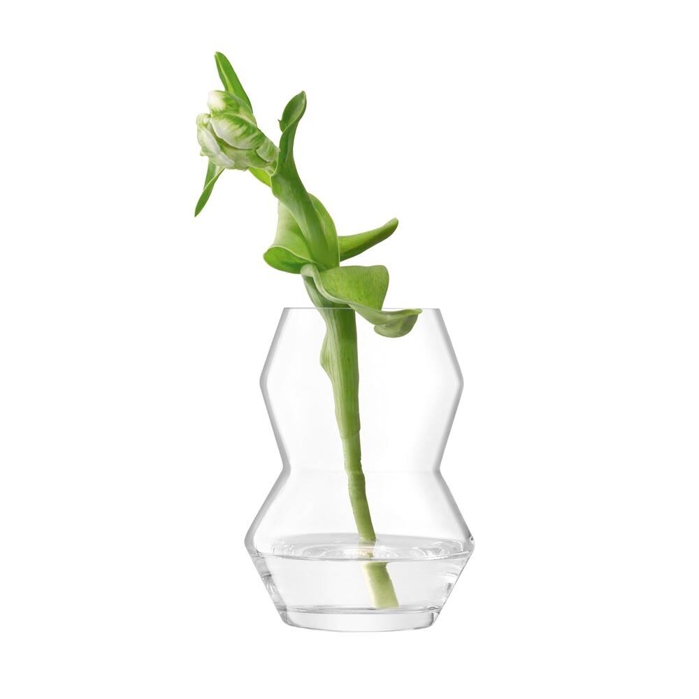 LSA Sculpt Vase スカルプト ベース G1771-16-301 LSG01 クリア H16cm / エルエスエー 花器 花瓶 フラワーベース