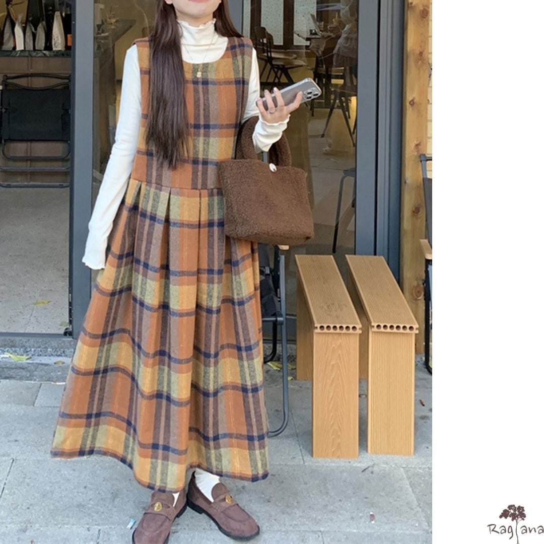 M'S GRACY*チェック柄ジャンパースカート M'S GRACY*チェック柄ジャンパースカート