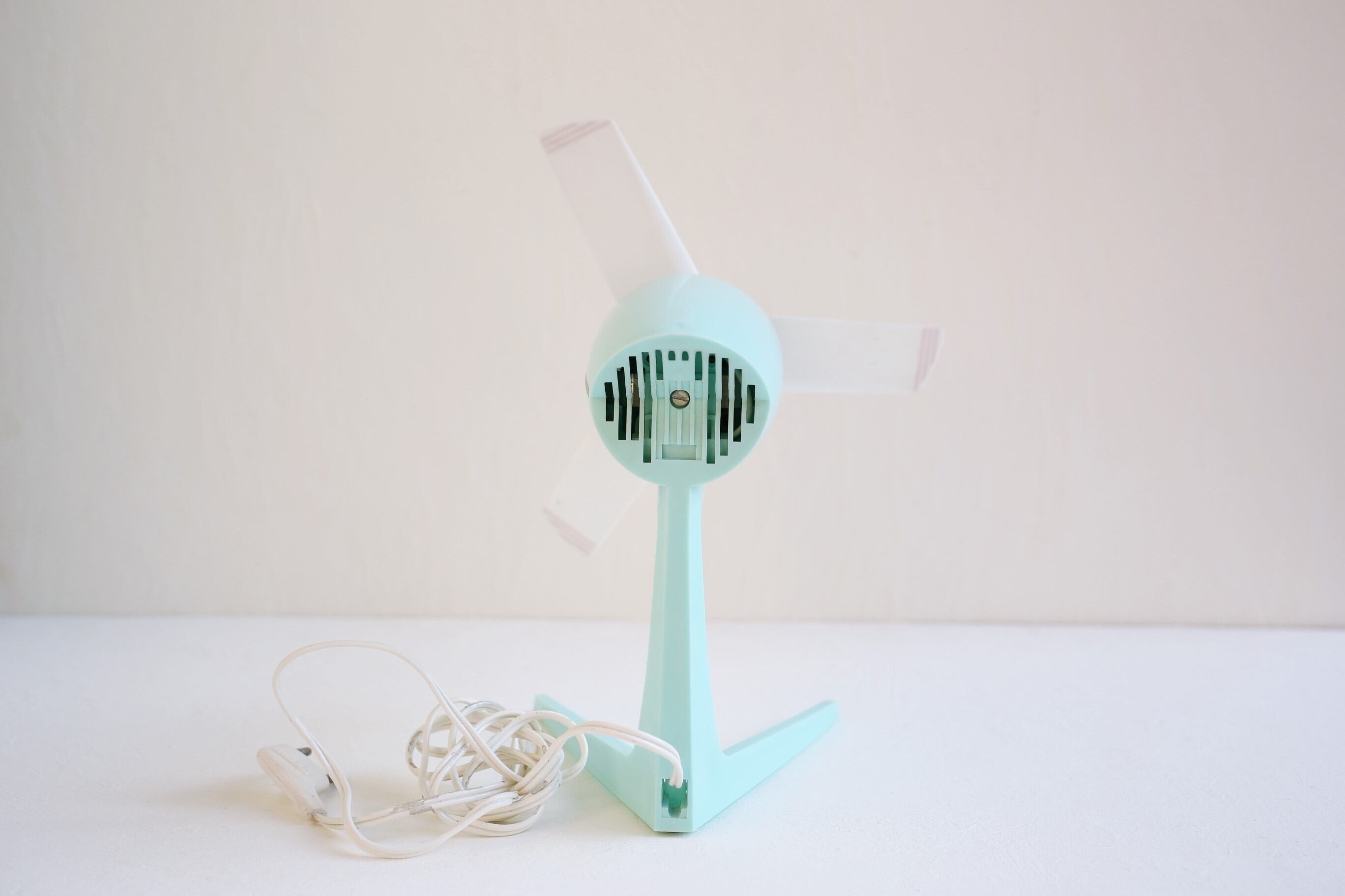 フランス アンティーク ヴィンテージ CALOR ミニ扇風機 (グリーン）N