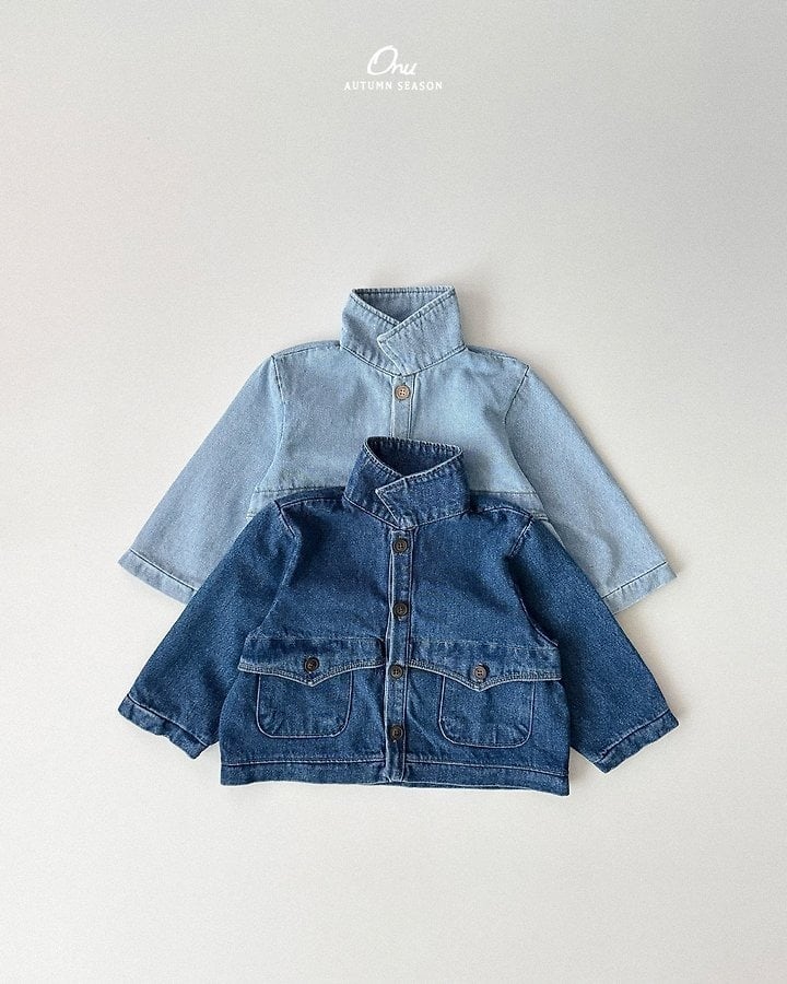 EAGLES RIDGE スタンダードカラー デニムジャケット　ヴィンテージ古着 1990's EAGLES RIDGE denim×cotton stadium jacket | PAY ID