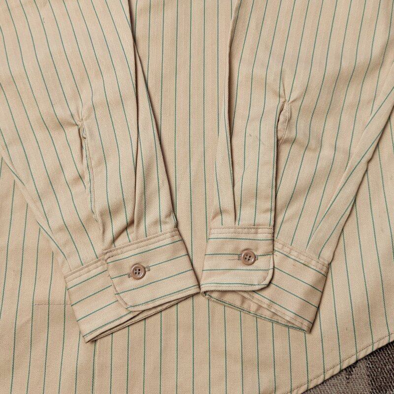 70s Lee Coca-Cola Stripe HBT Work Shirt (M) DEAD-STOCK | Wonder